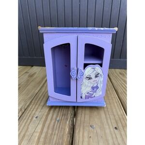 Vintage Y2K 2006 Bratz Cloe wooden jewelry box Purple 8.5" Tall